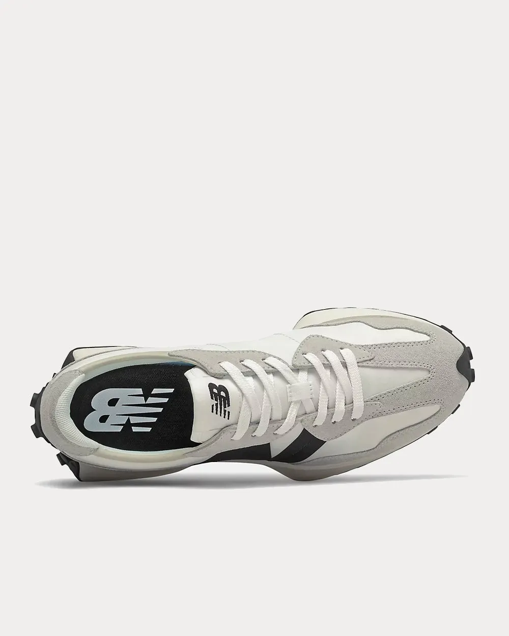 327 Sea Salt With Black Low Top Sneakers
