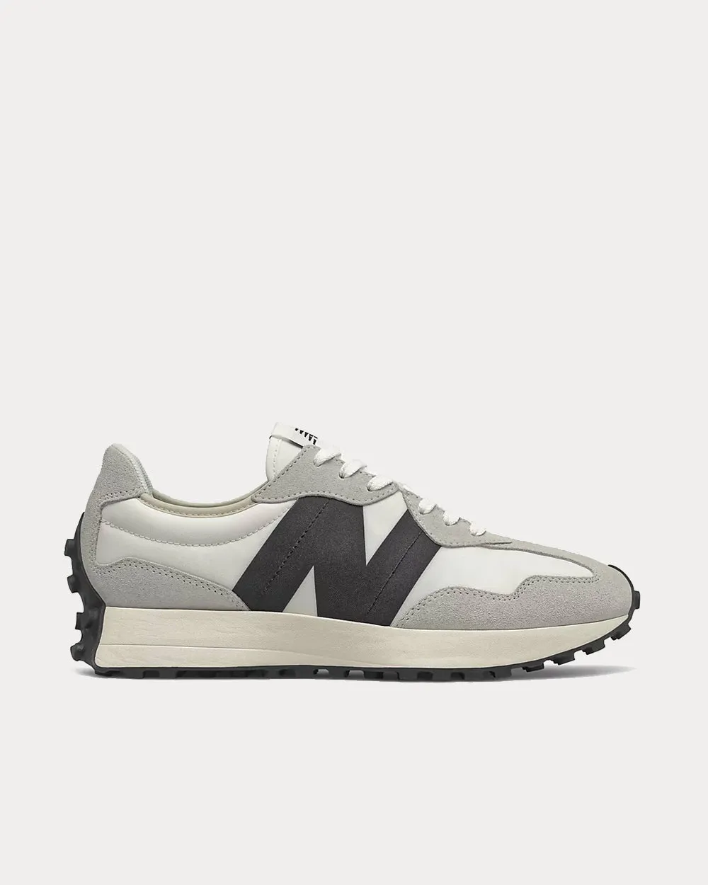 327 Sea Salt With Black Low Top Sneakers