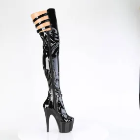 ADORE-3055 Black Thigh High Boots