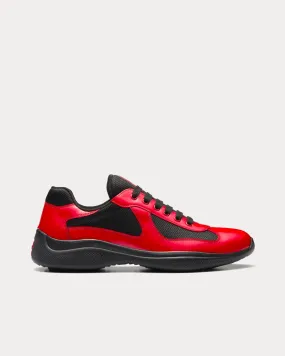 America's Cup Patent Leather Red / Black Low Top Sneakers