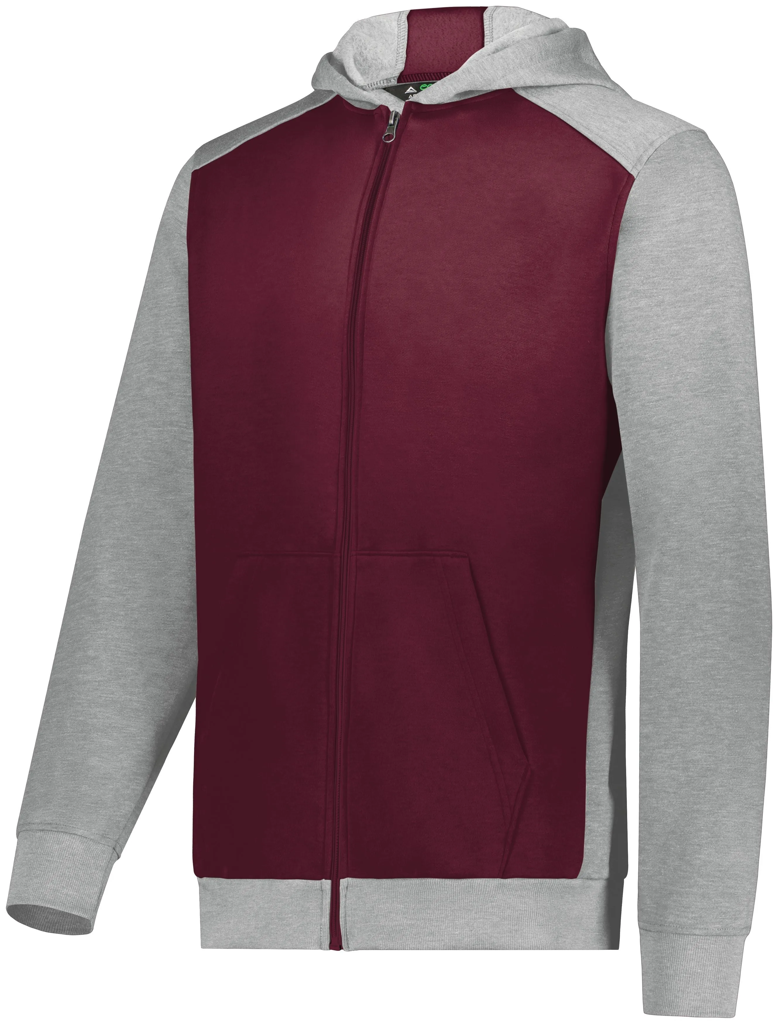 Augusta Youth Three-Season Fleece Full Zip Hoodie