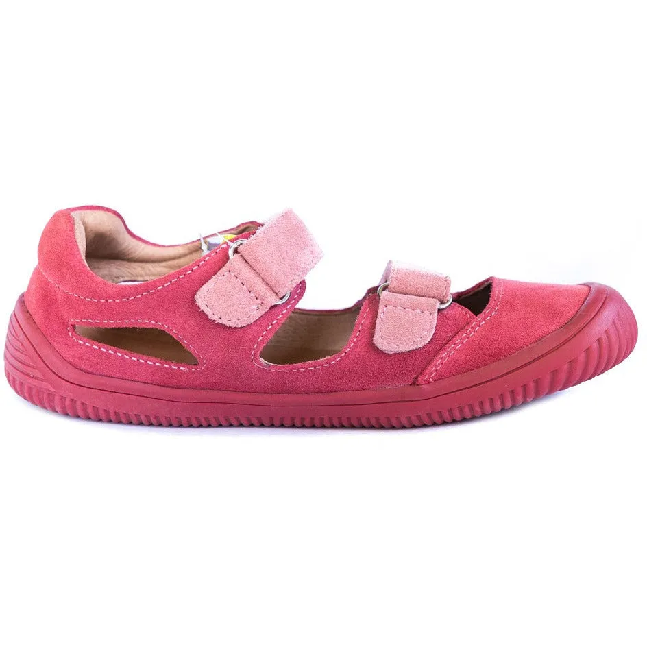 barefoot BERG coral girls sneakers (narrow)