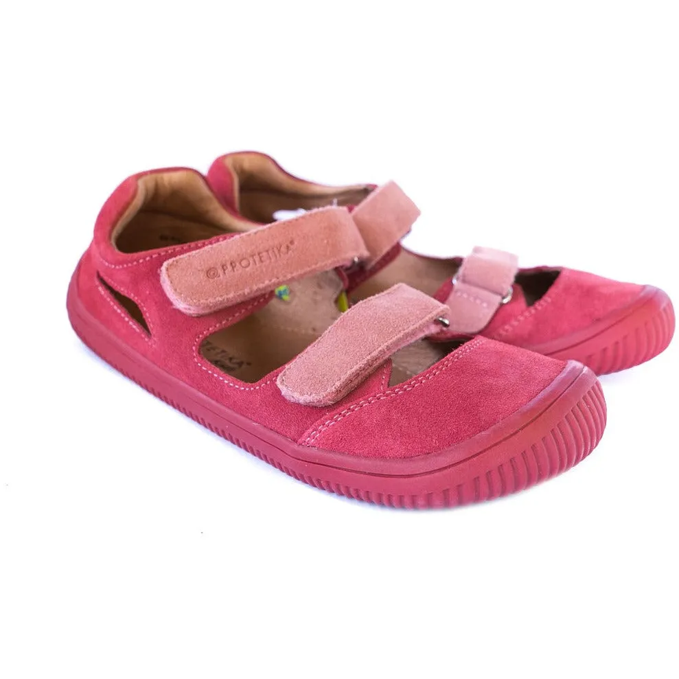 barefoot BERG coral girls sneakers (narrow)