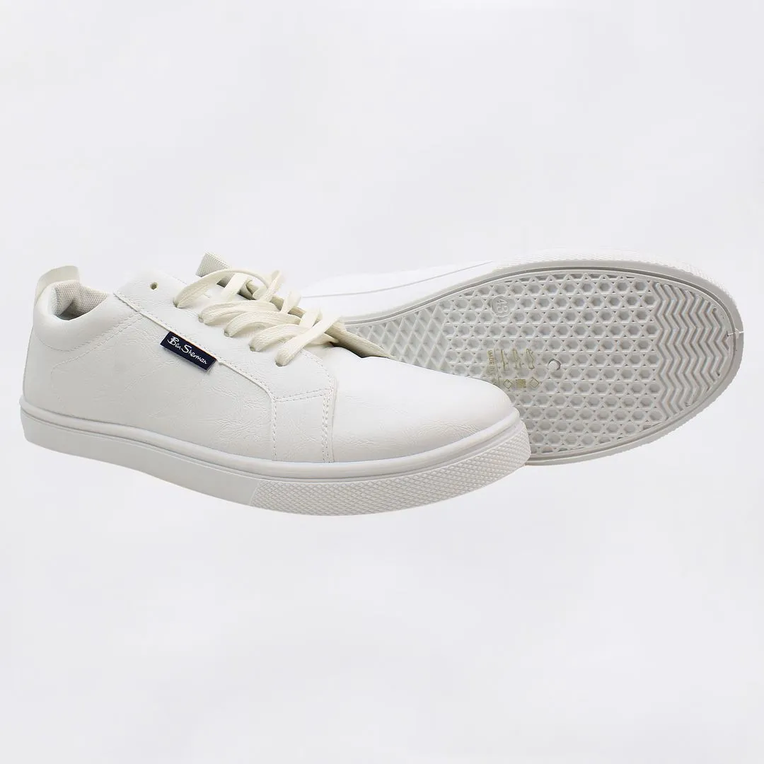 Ben Sherman Mickey Mens White Trainers NO BOX