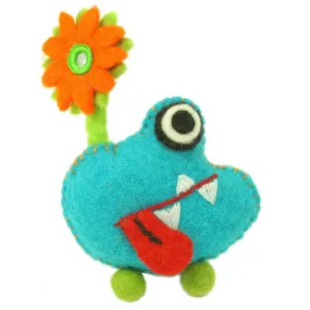 Blue Felt Monster - Tooth Fairy Pillow