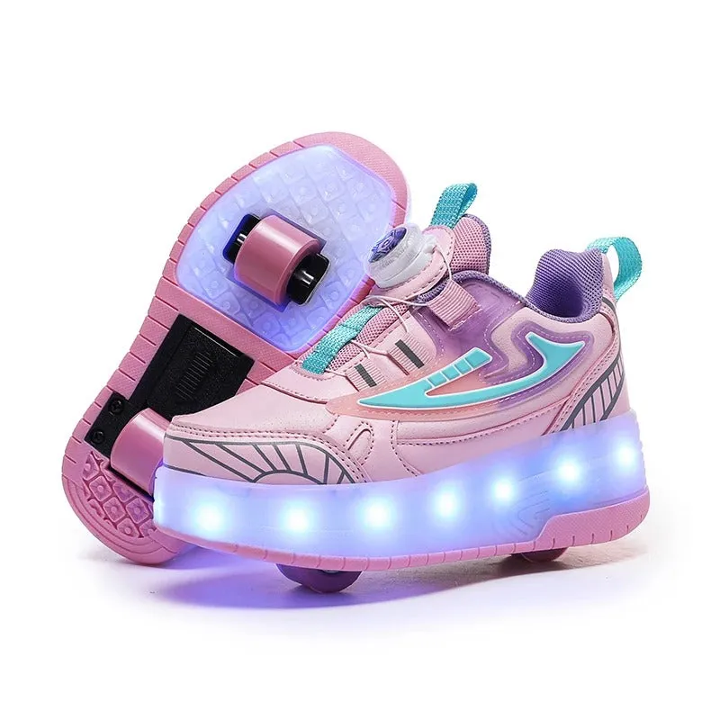 BodySmarty™RolliGlide Shoes  | Walk, Roll, and Glow!