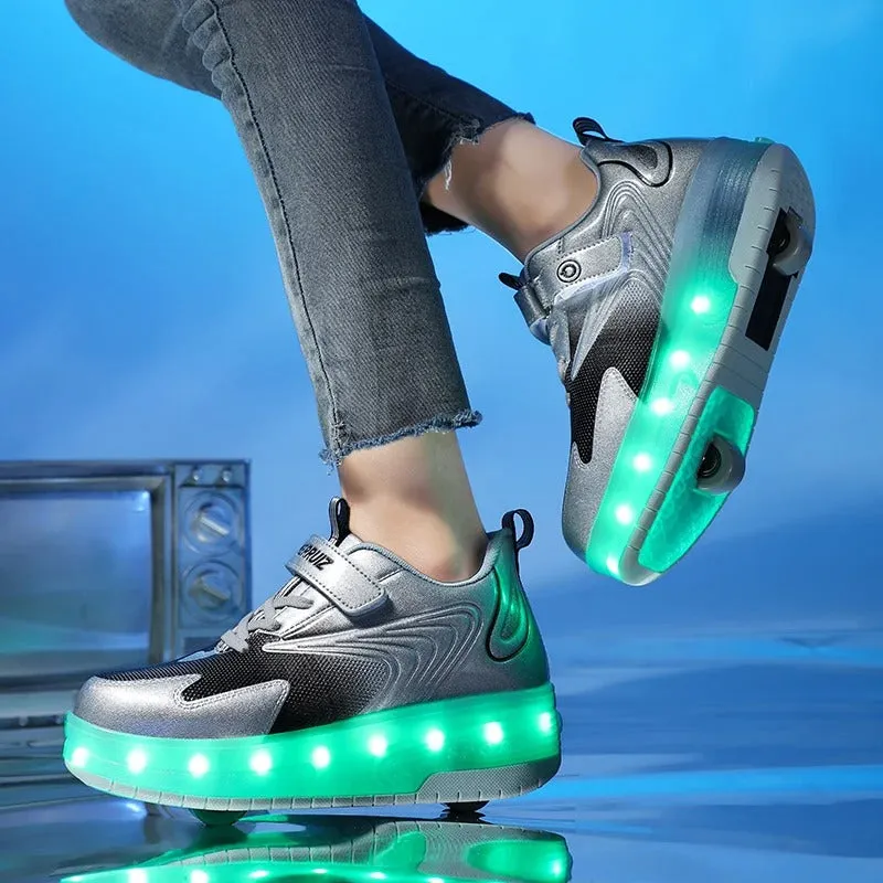 BodySmarty™RolliGlide Shoes  | Walk, Roll, and Glow!