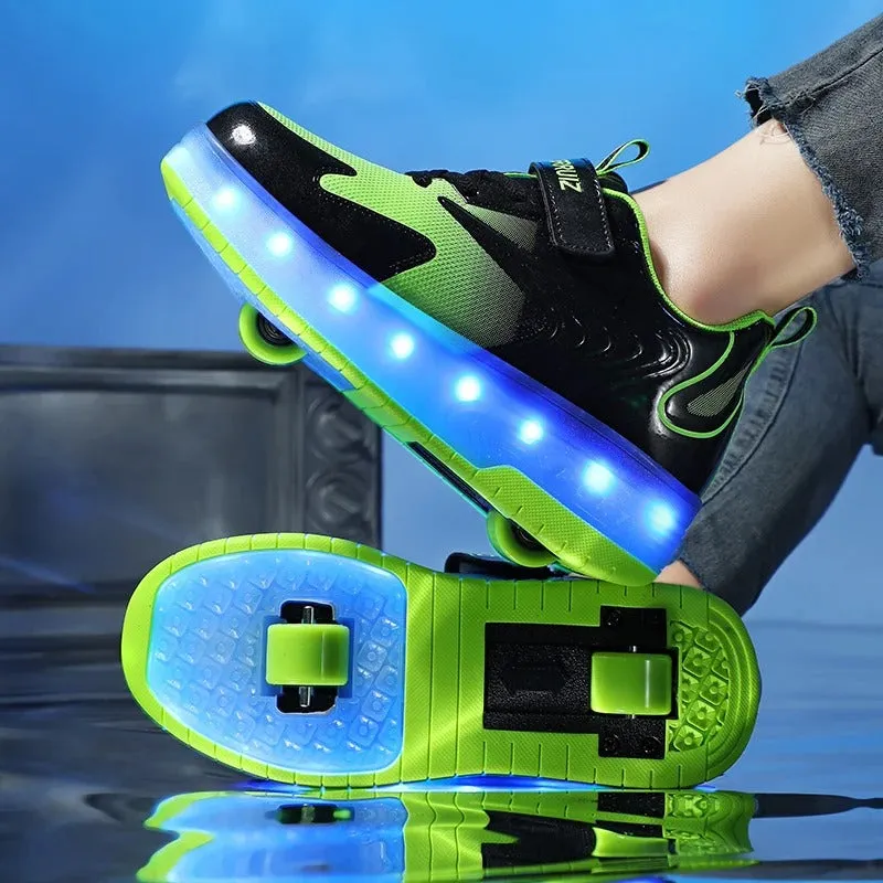 BodySmarty™RolliGlide Shoes  | Walk, Roll, and Glow!