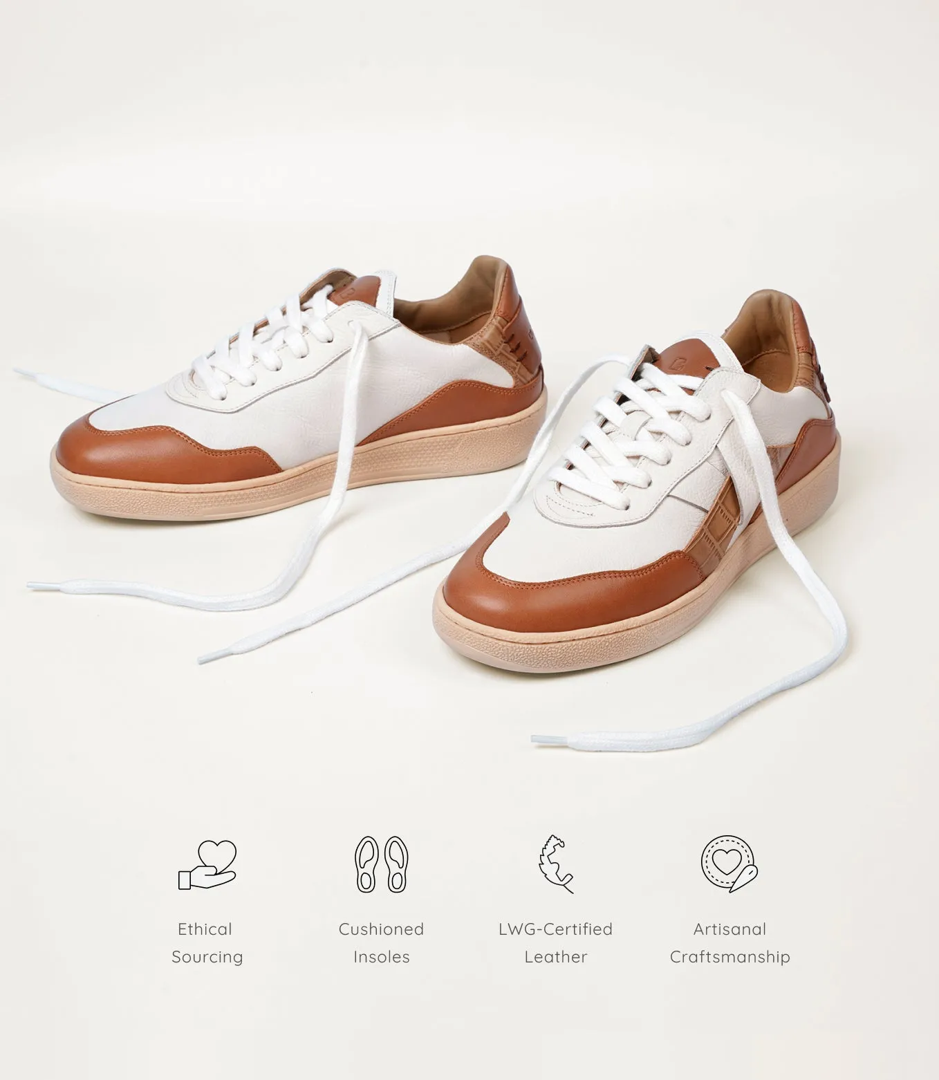 Cassava Classic Tennis Trainer - Off-white/Earthy