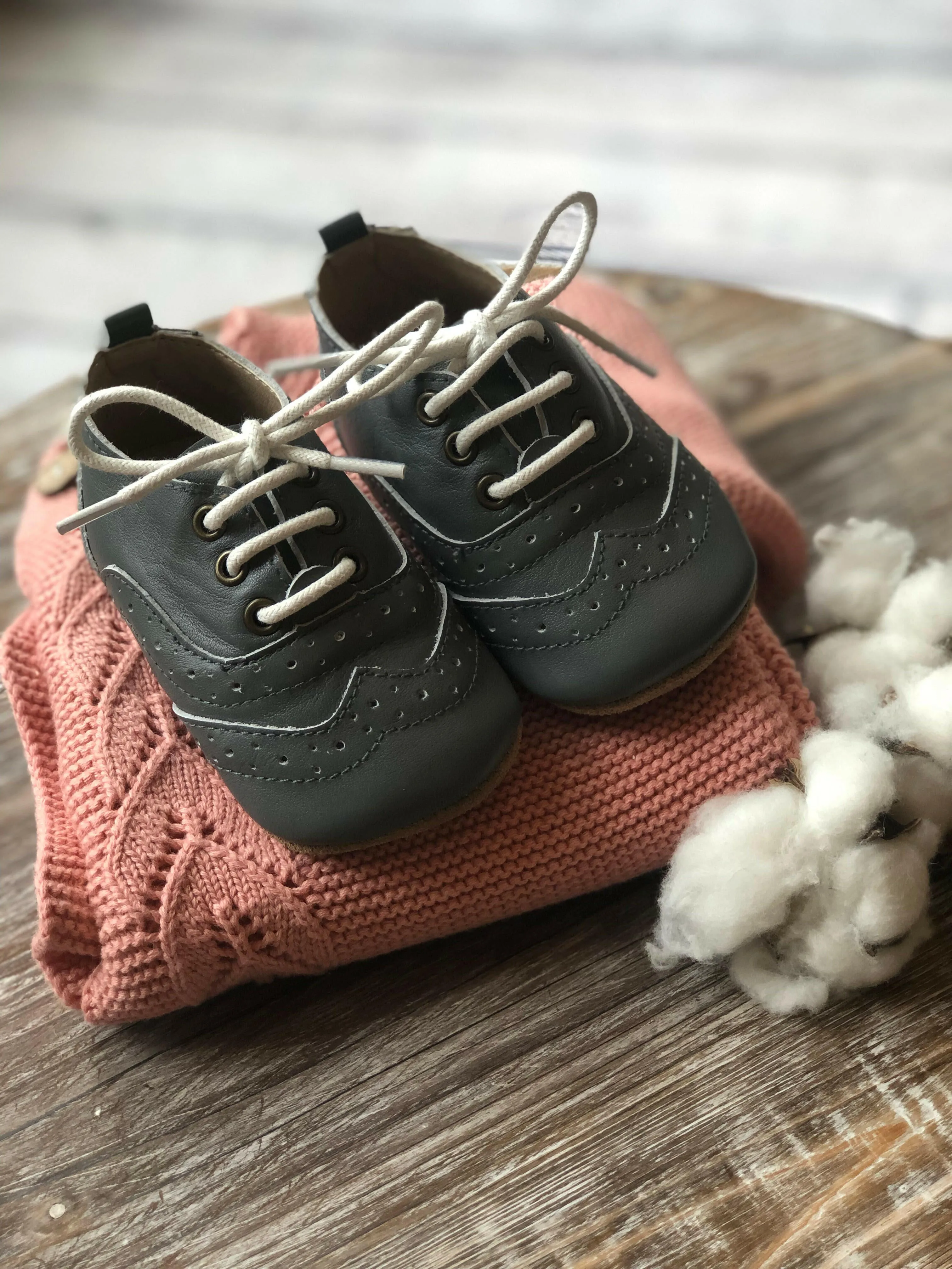 Charlotte Brogues - Stormy Grey