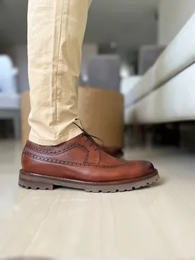 Classic Brown Leather Brogues