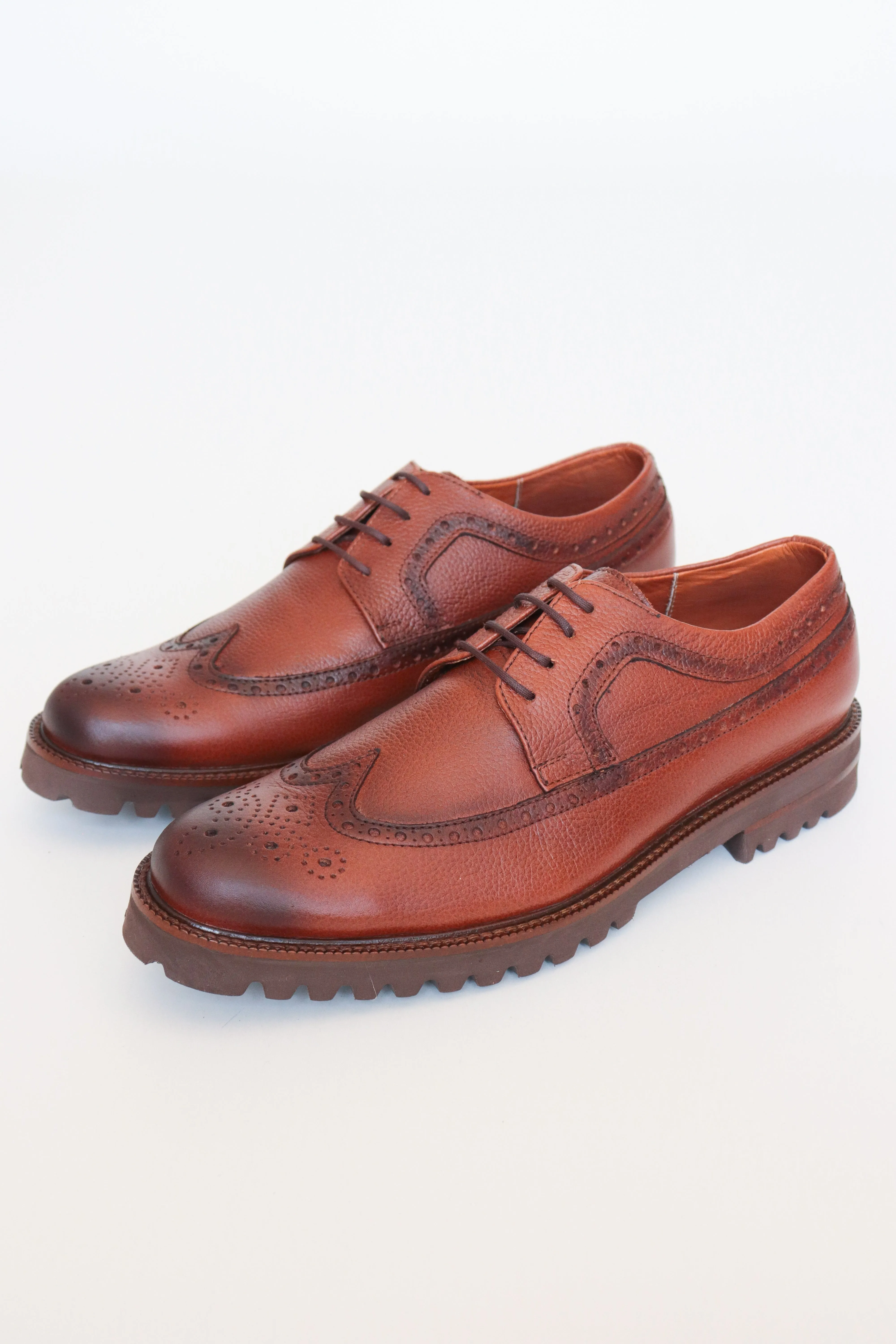 Classic Brown Leather Brogues