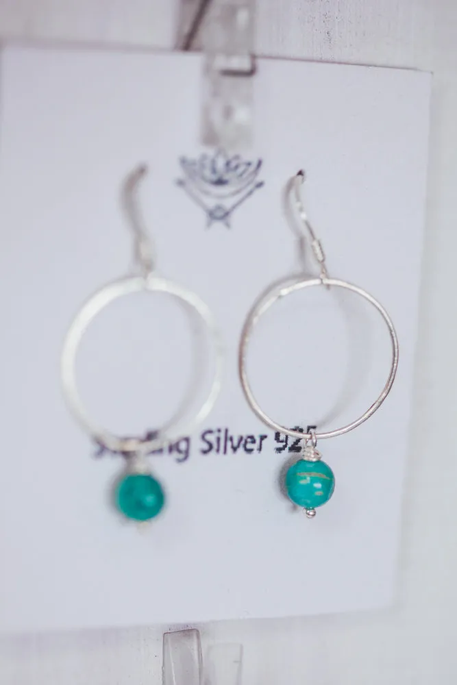 CRYSTAL CIRCLE EARRINGS