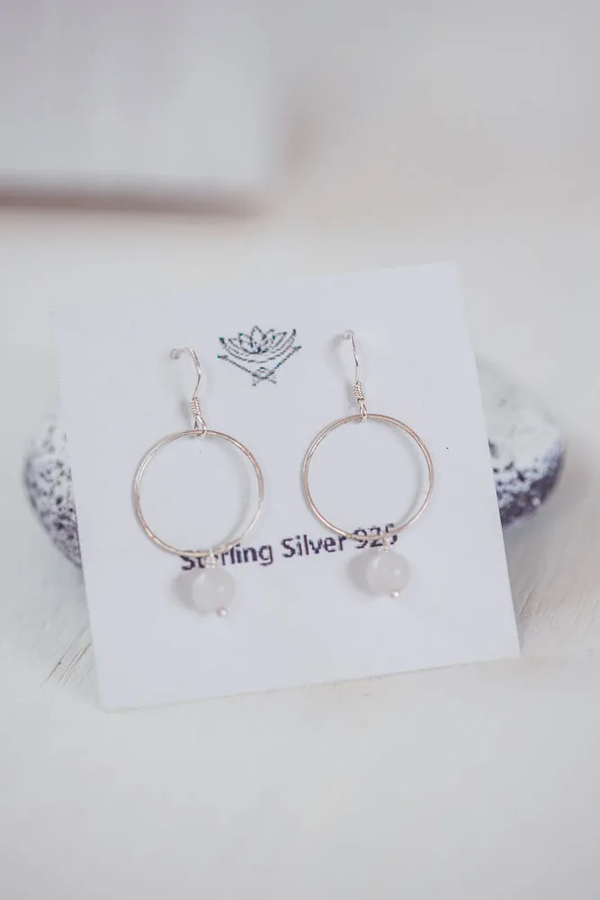 CRYSTAL CIRCLE EARRINGS