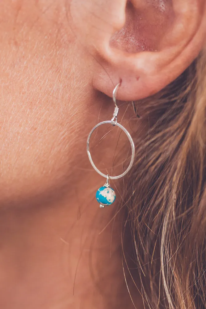 CRYSTAL CIRCLE EARRINGS