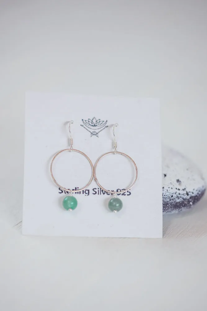 CRYSTAL CIRCLE EARRINGS