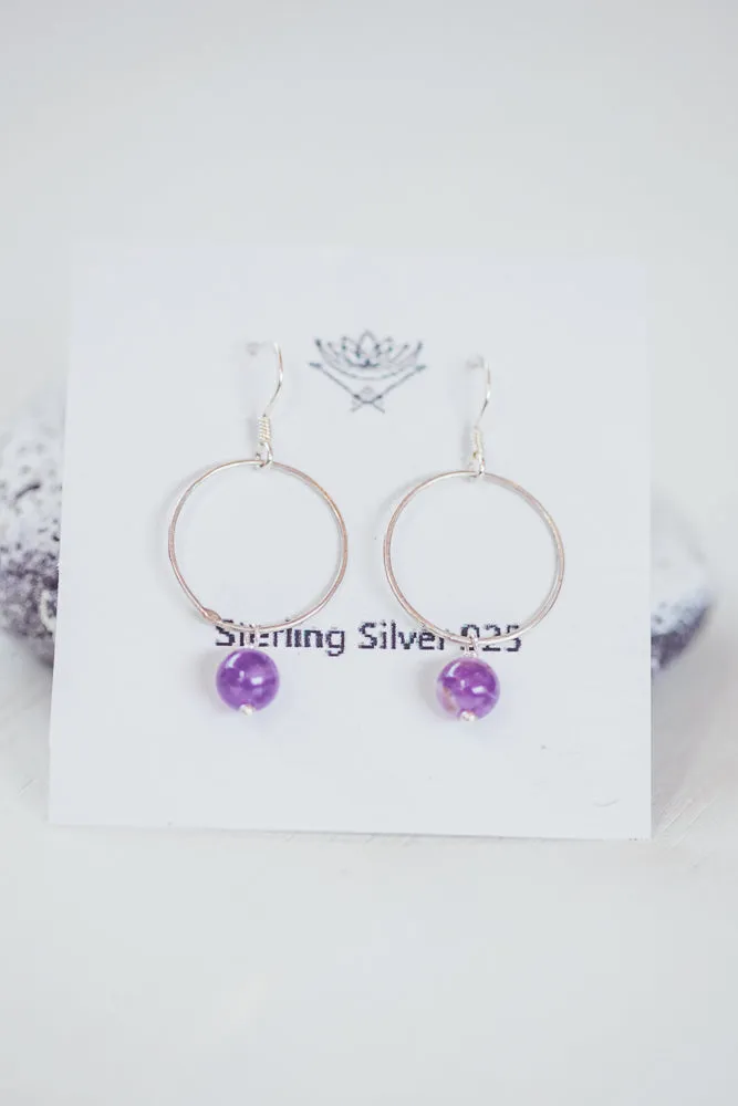 CRYSTAL CIRCLE EARRINGS