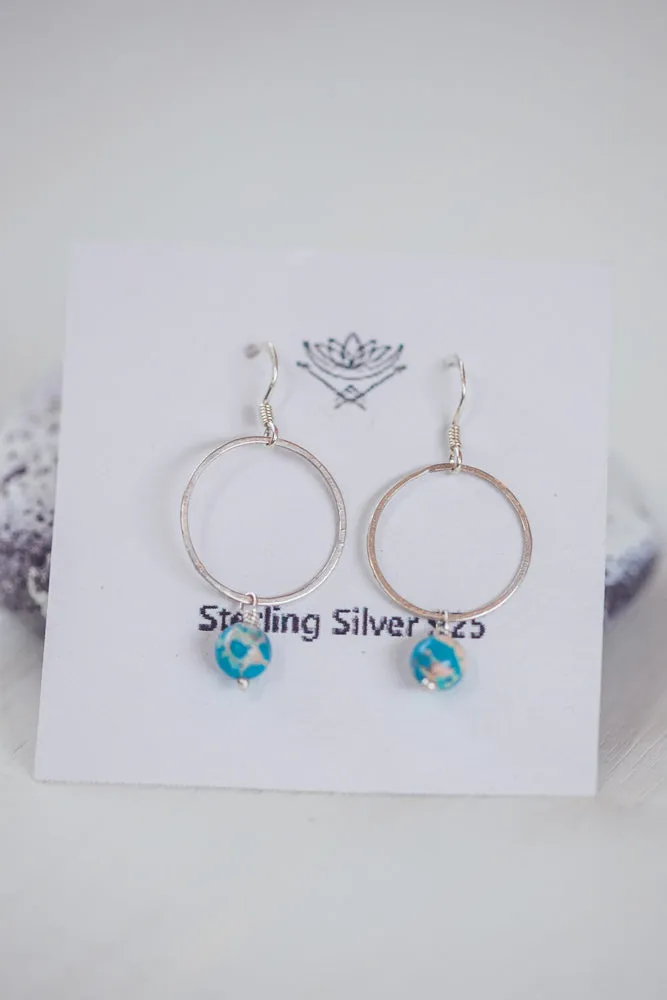 CRYSTAL CIRCLE EARRINGS