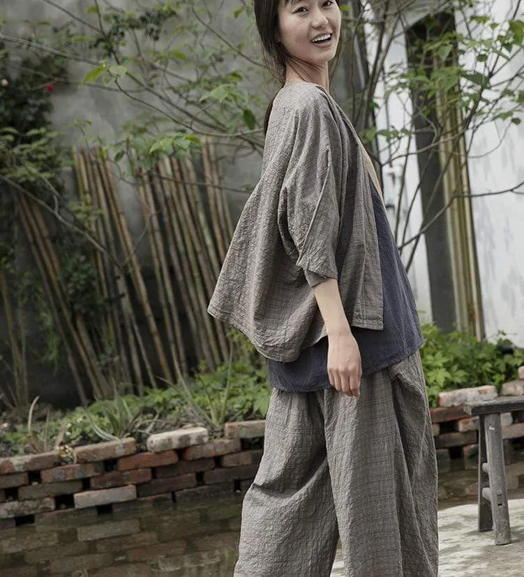 Earth Tones Colorblock Patchwork Cardigan | Lotus