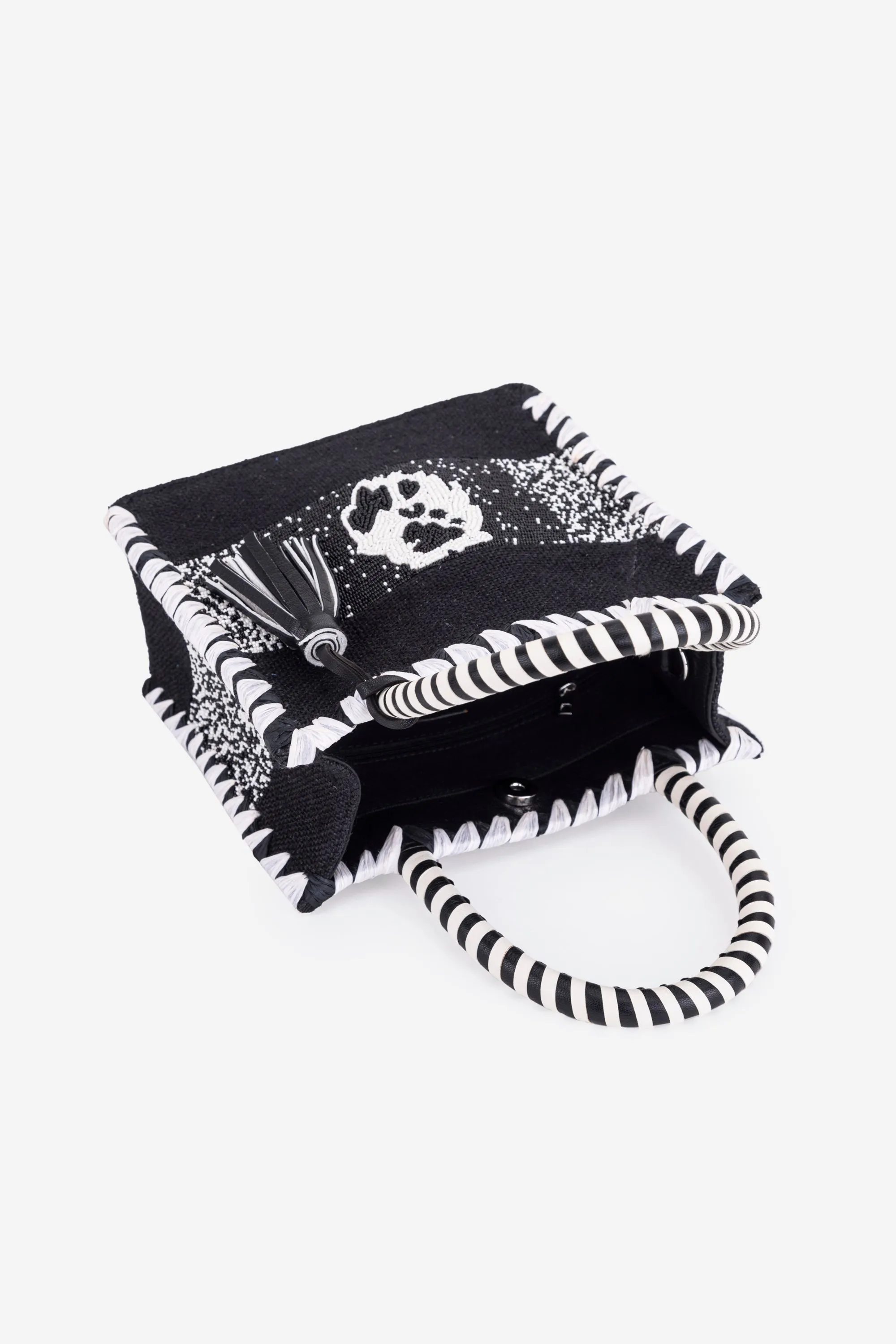 ECO-CONSCIOUS ARIES BLACK/WHITE HANDBAG