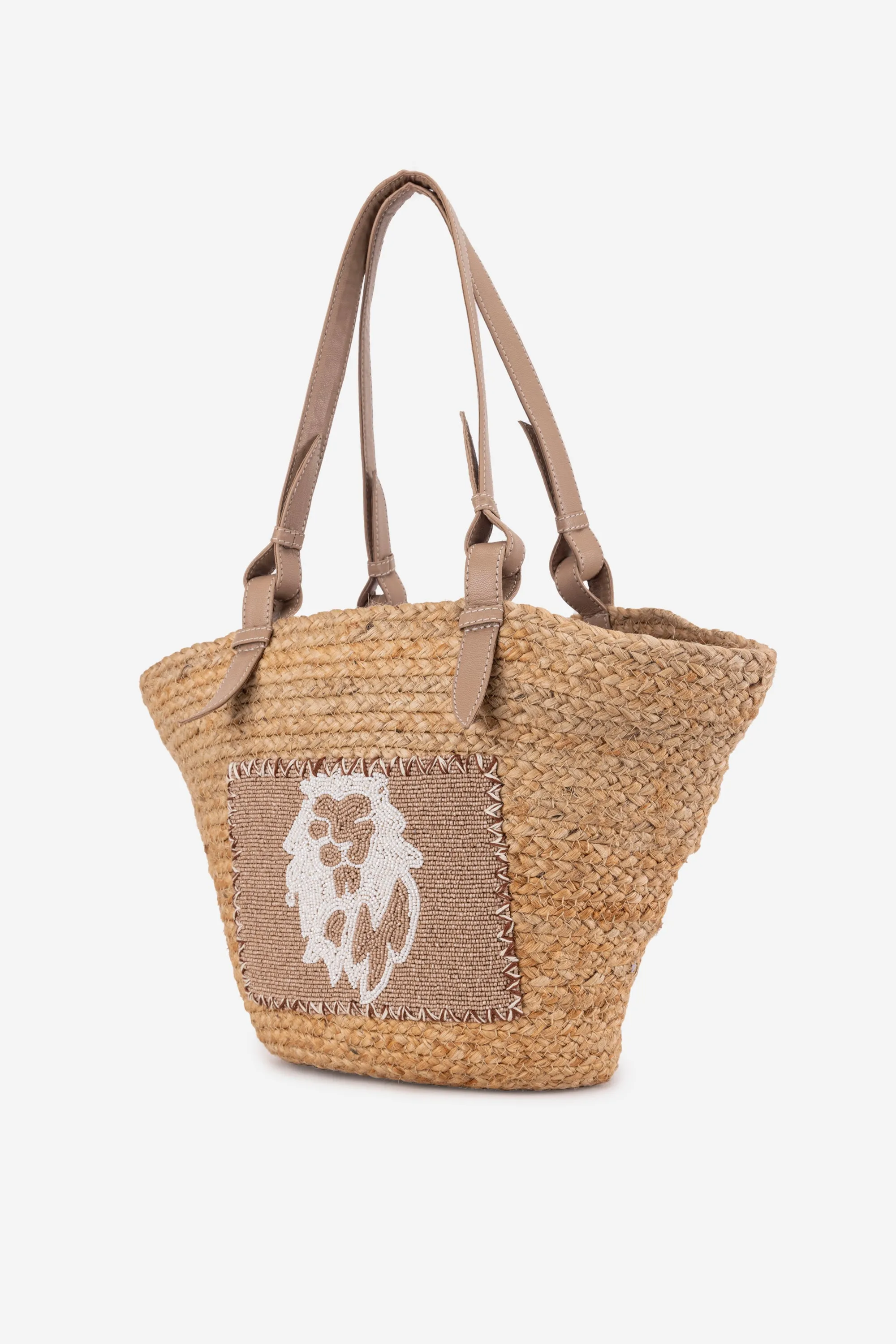 ECO-CONSCIOUS BELLA BEIGE/GOLD SHOULDER BAG