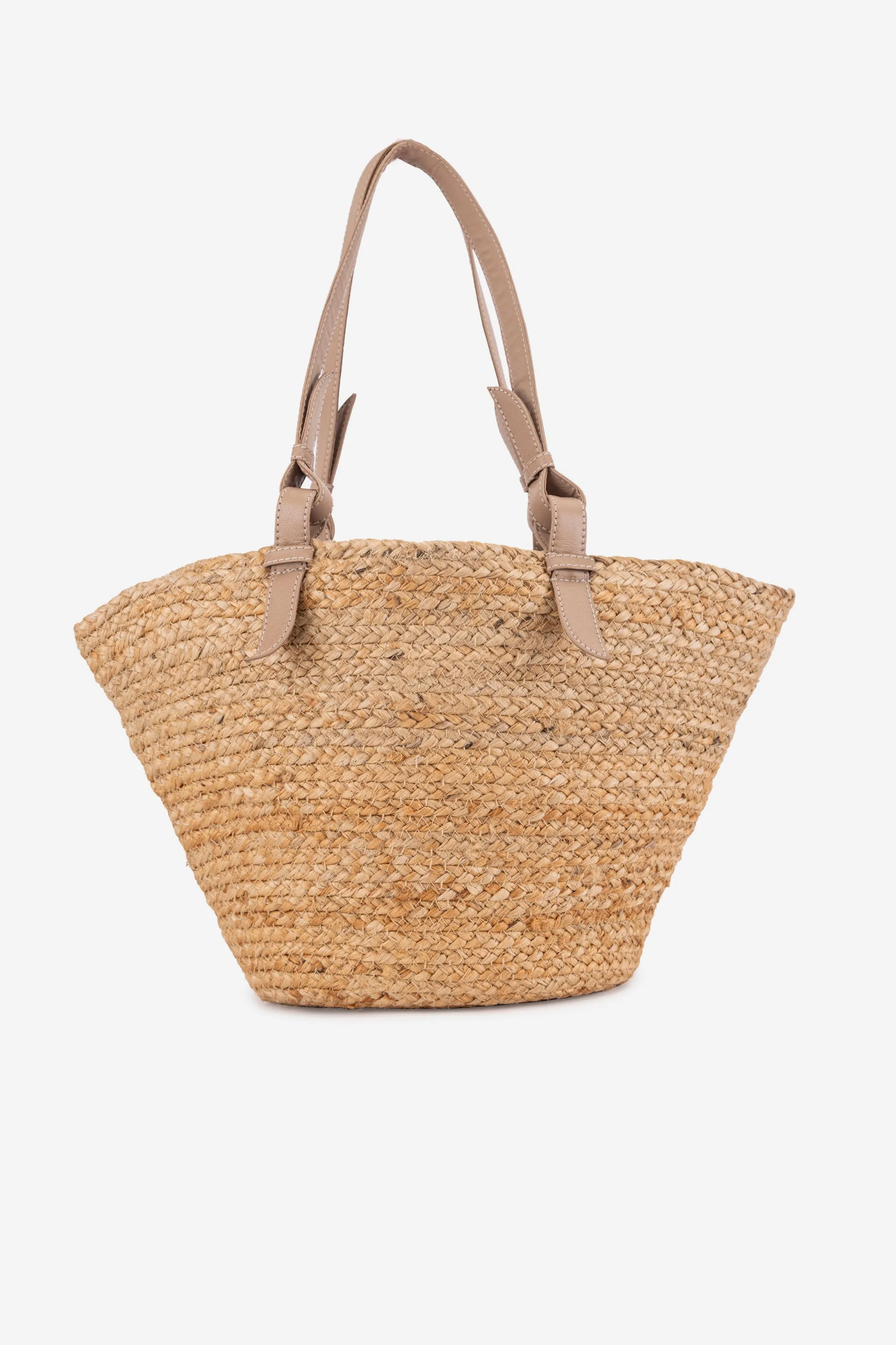 ECO-CONSCIOUS BELLA BEIGE/GOLD SHOULDER BAG