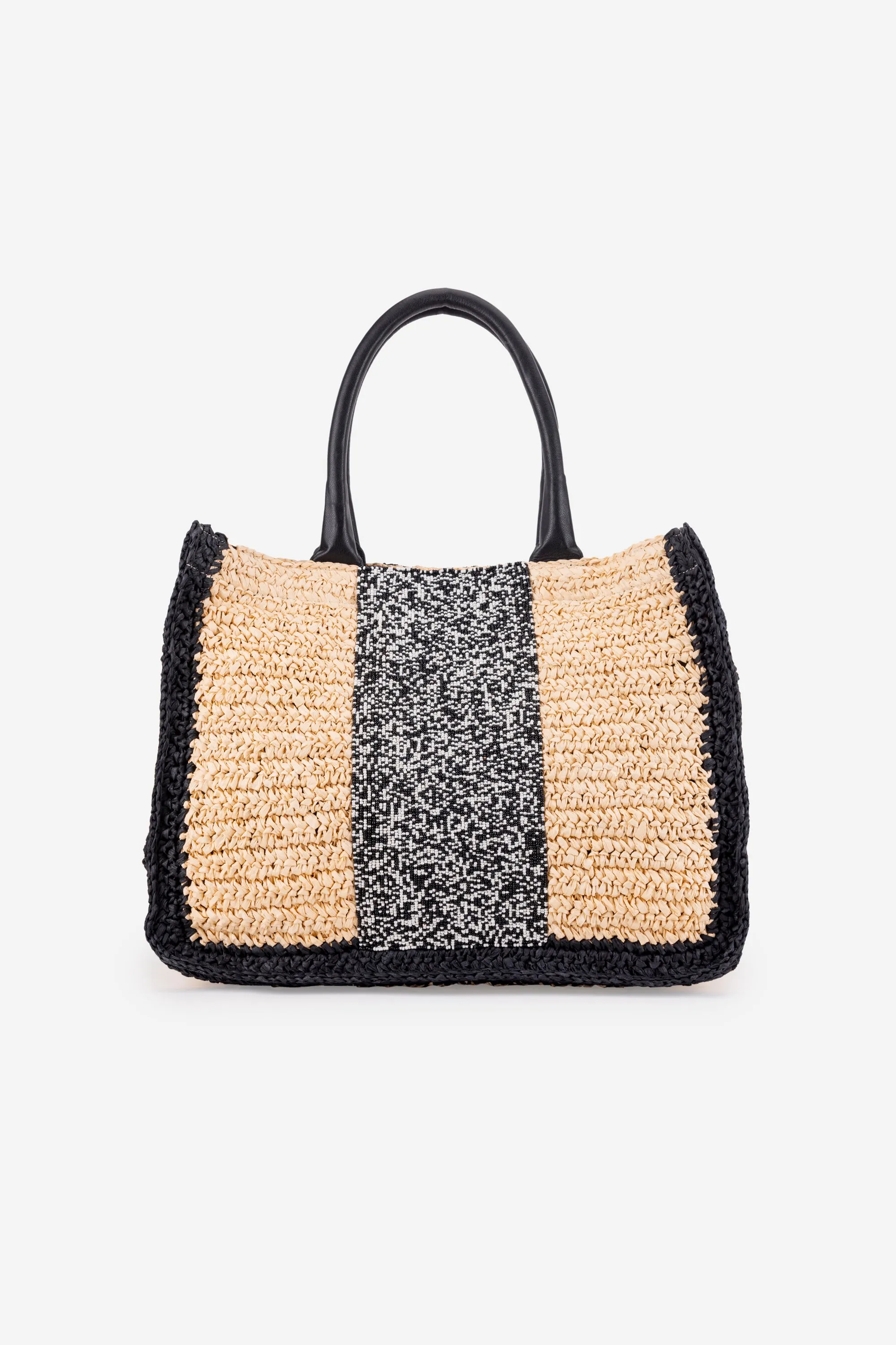 ECO-CONSCIOUS CARA BLACK TOTE BAG