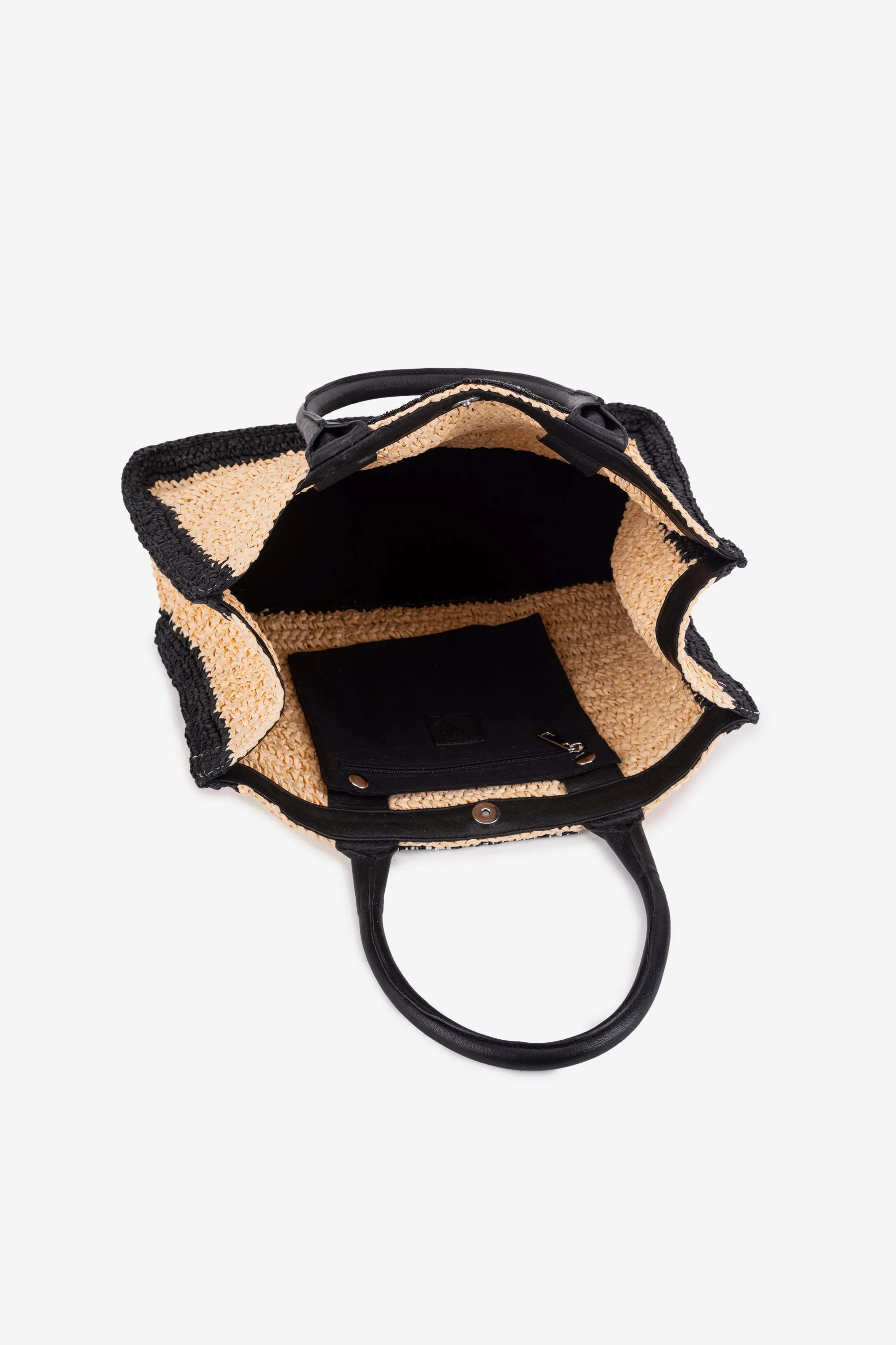 ECO-CONSCIOUS CARA BLACK TOTE BAG