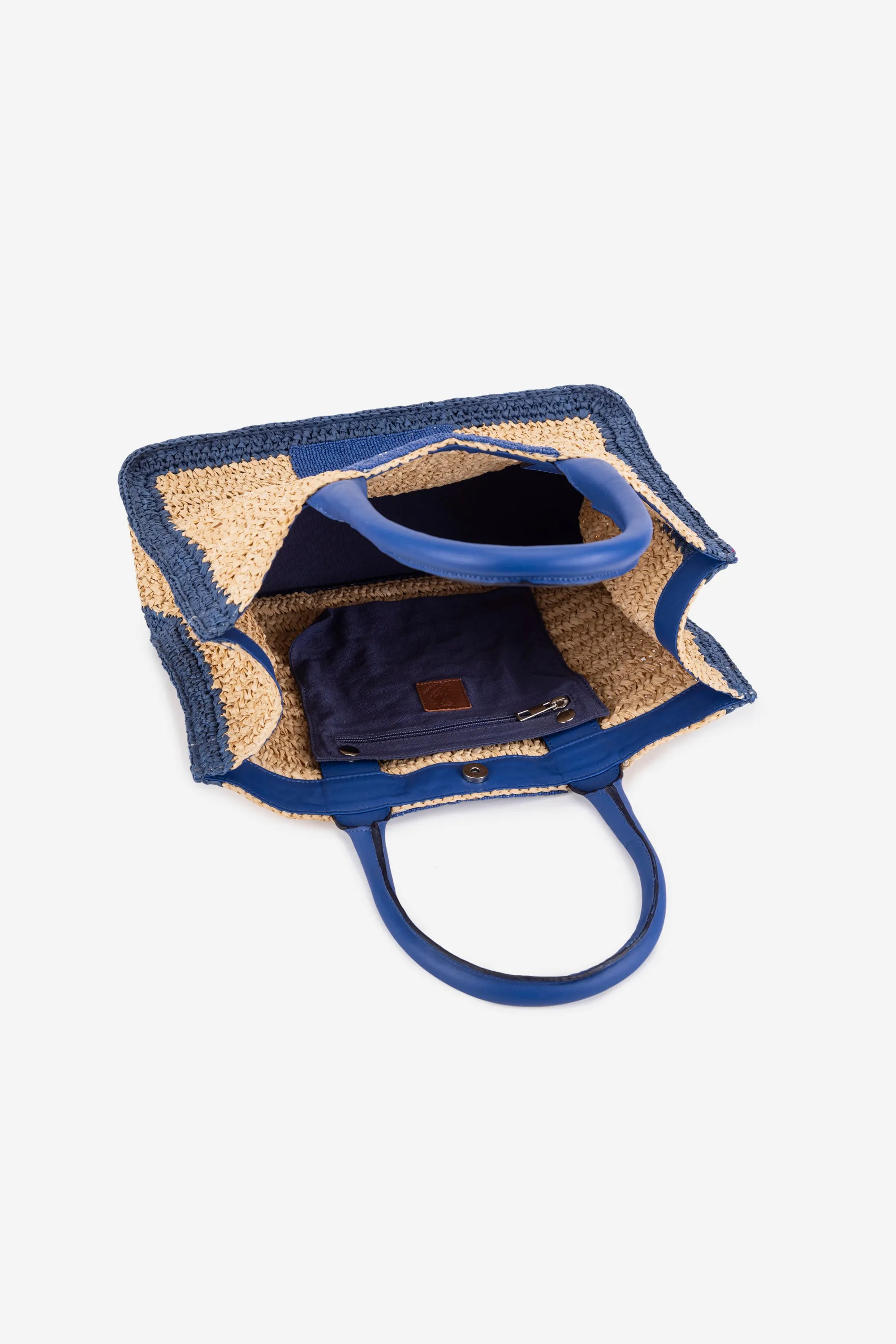 ECO-CONSCIOUS CARA BLUE TOTE BAG