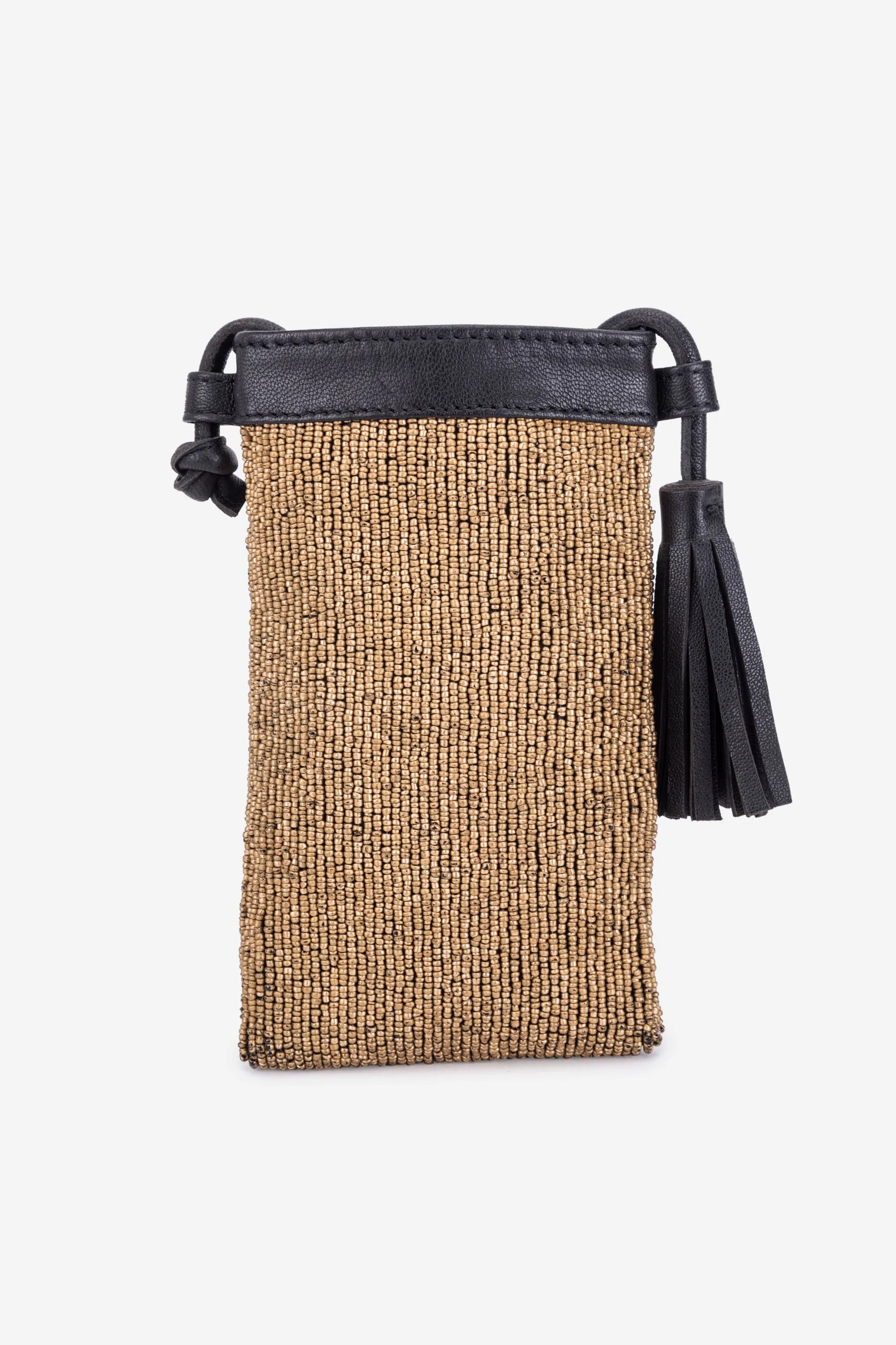 ECO-CONSCIOUS ELISA BLACK/GOLD SLING BAG