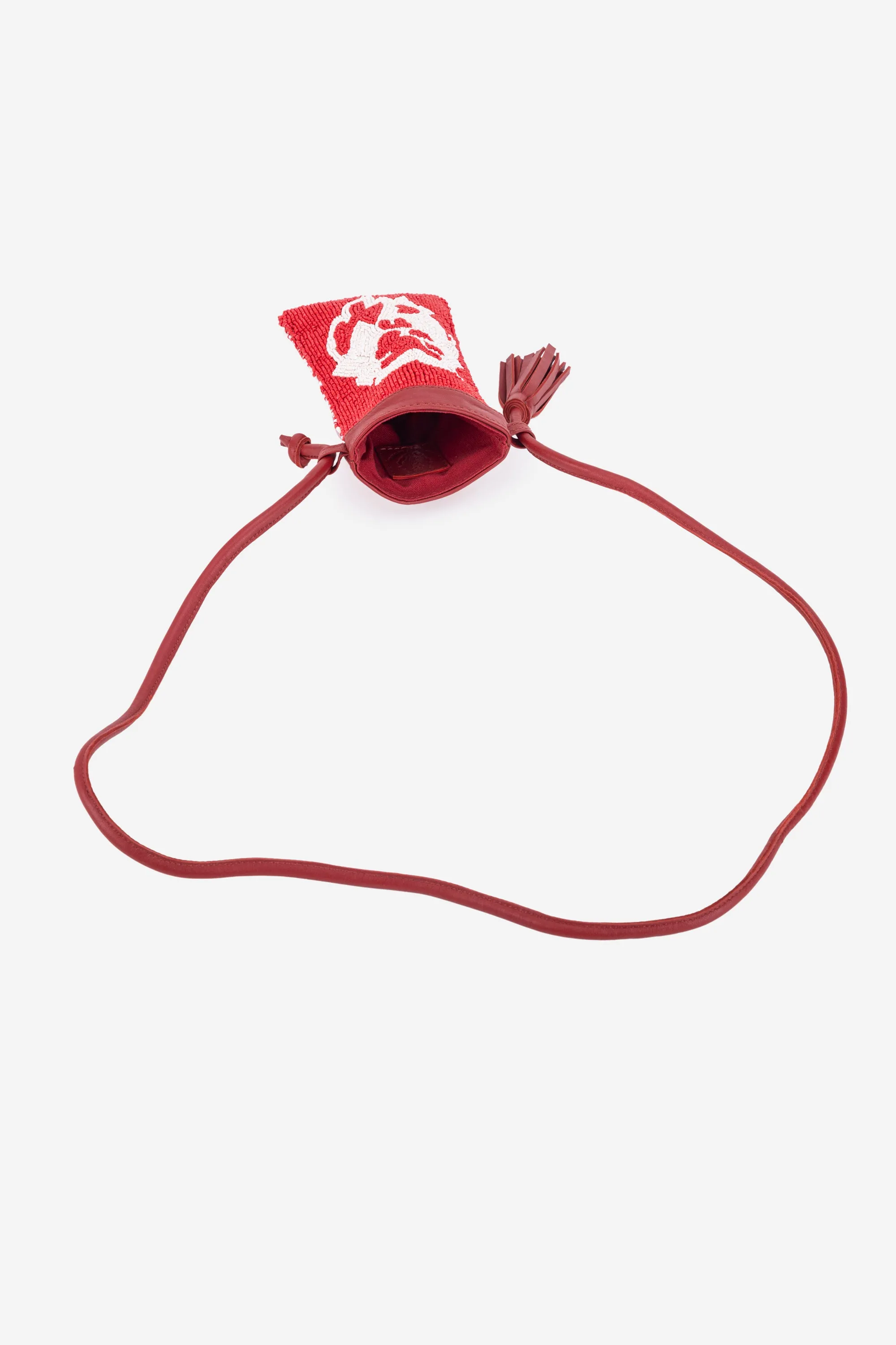 ECO-CONSCIOUS ELISA RED/WHITE SLING BAG