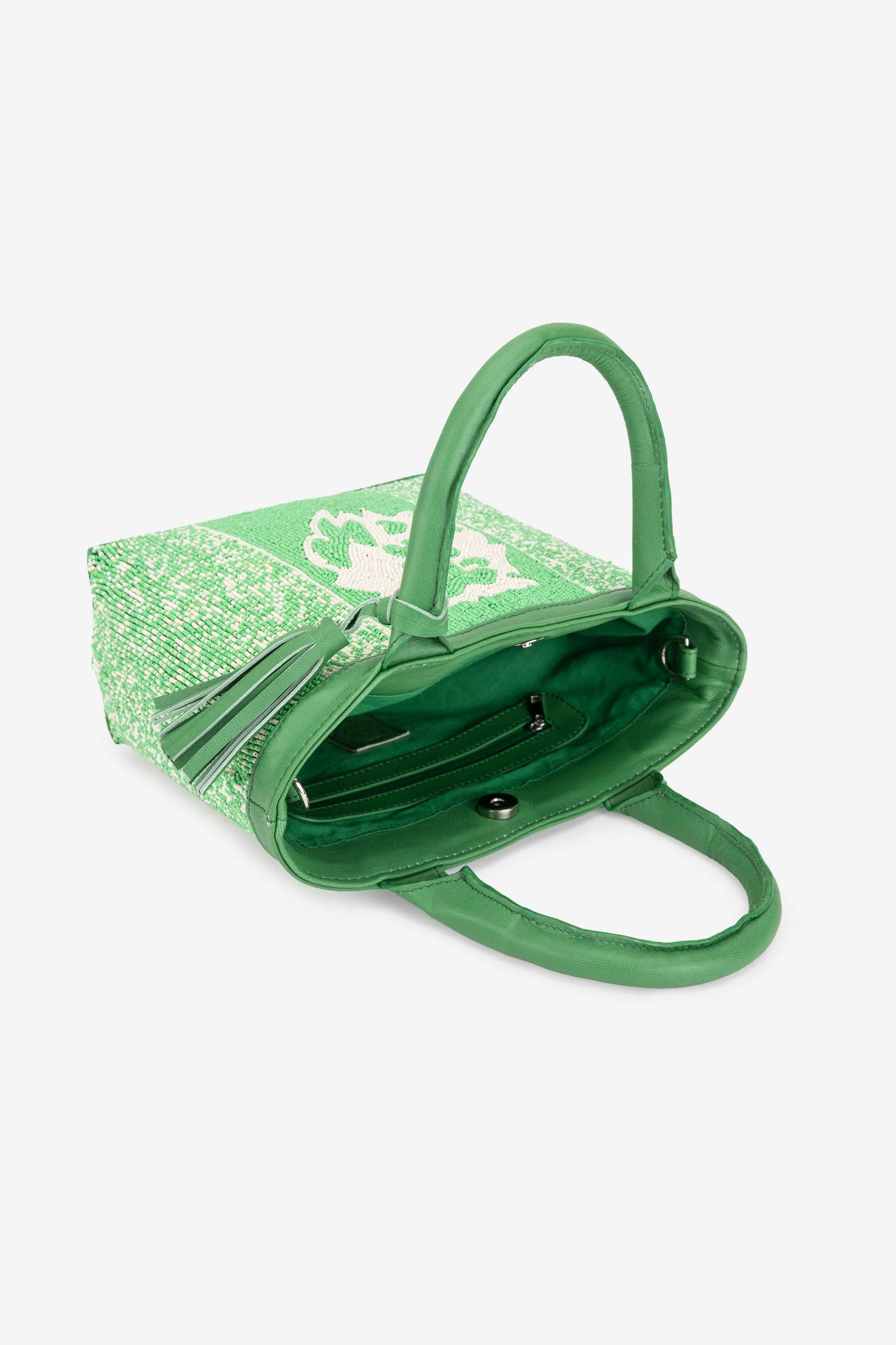 ECO-CONSCIOUS HELEN GREEN HANDBAG