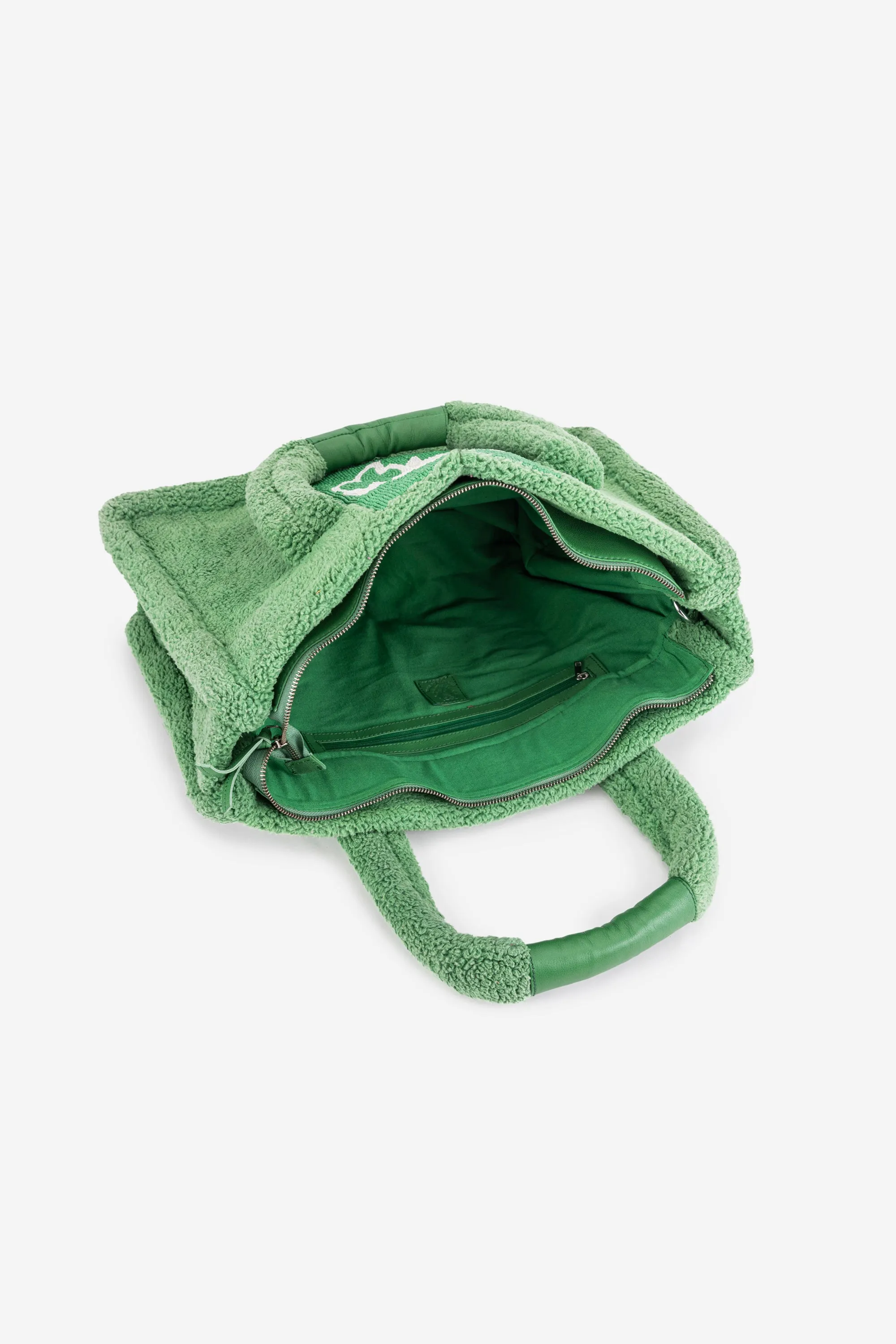 ECO-CONSCIOUS LOUISA GREEN TOTE BAG