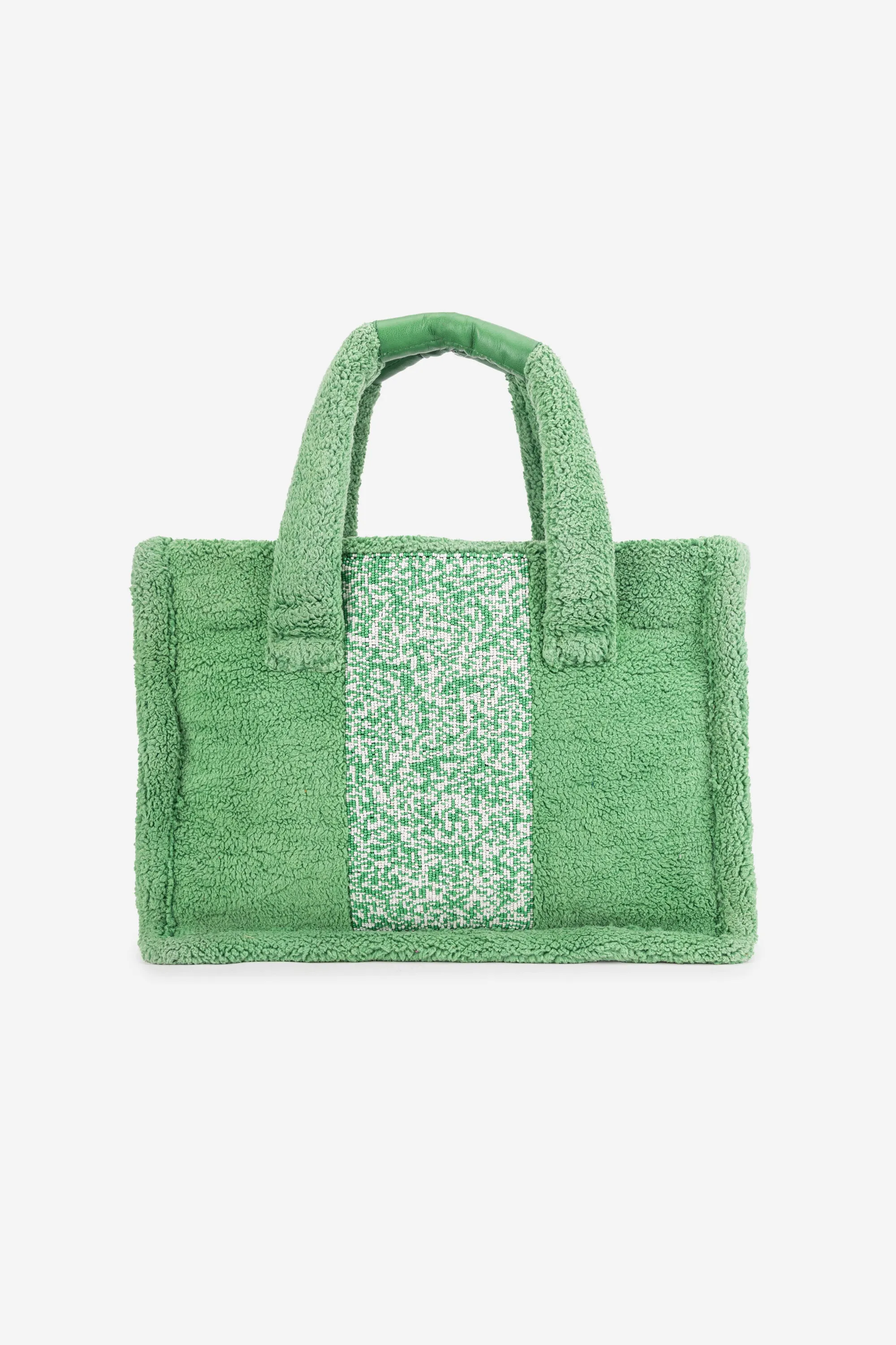 ECO-CONSCIOUS LOUISA GREEN TOTE BAG