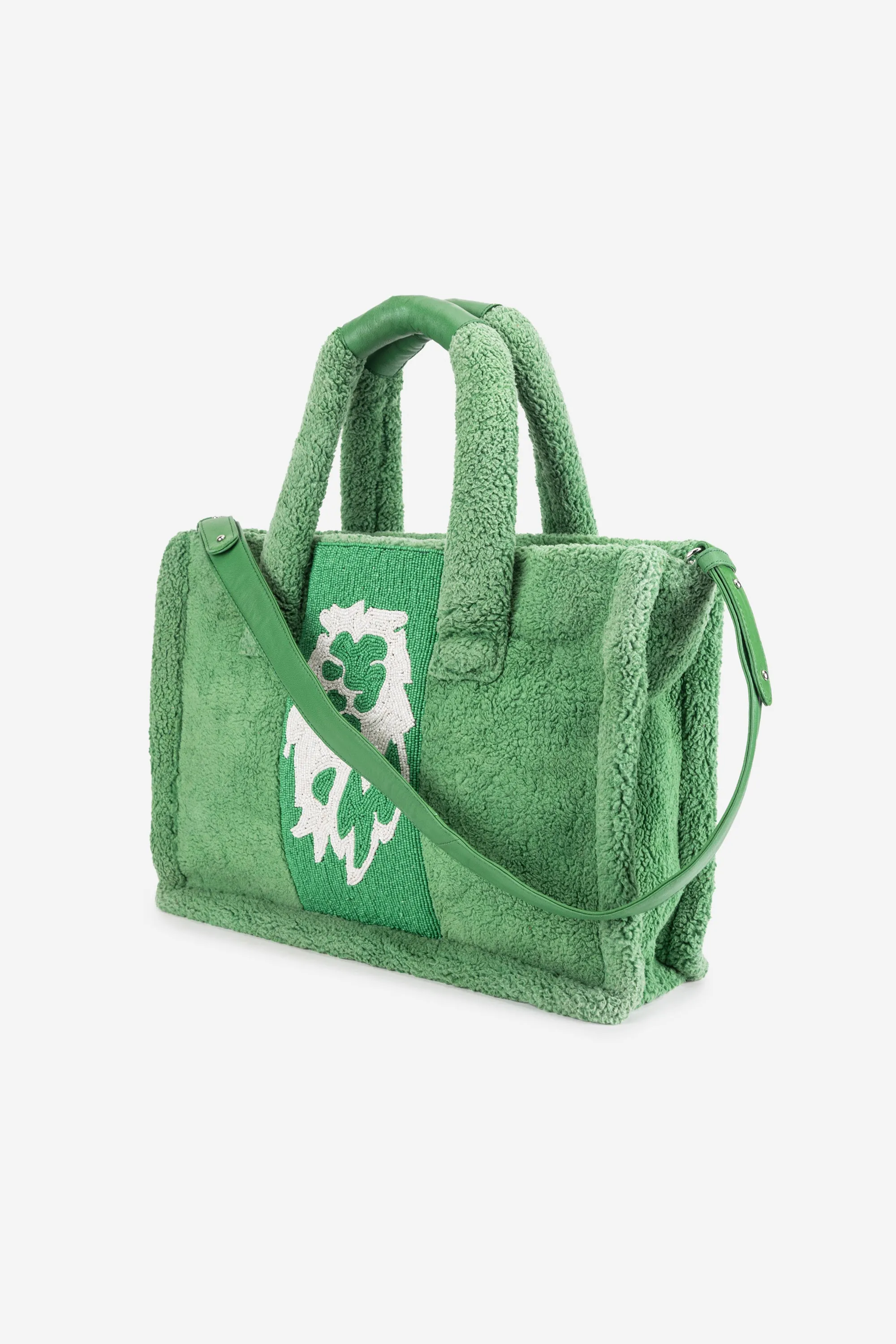 ECO-CONSCIOUS LOUISA GREEN TOTE BAG