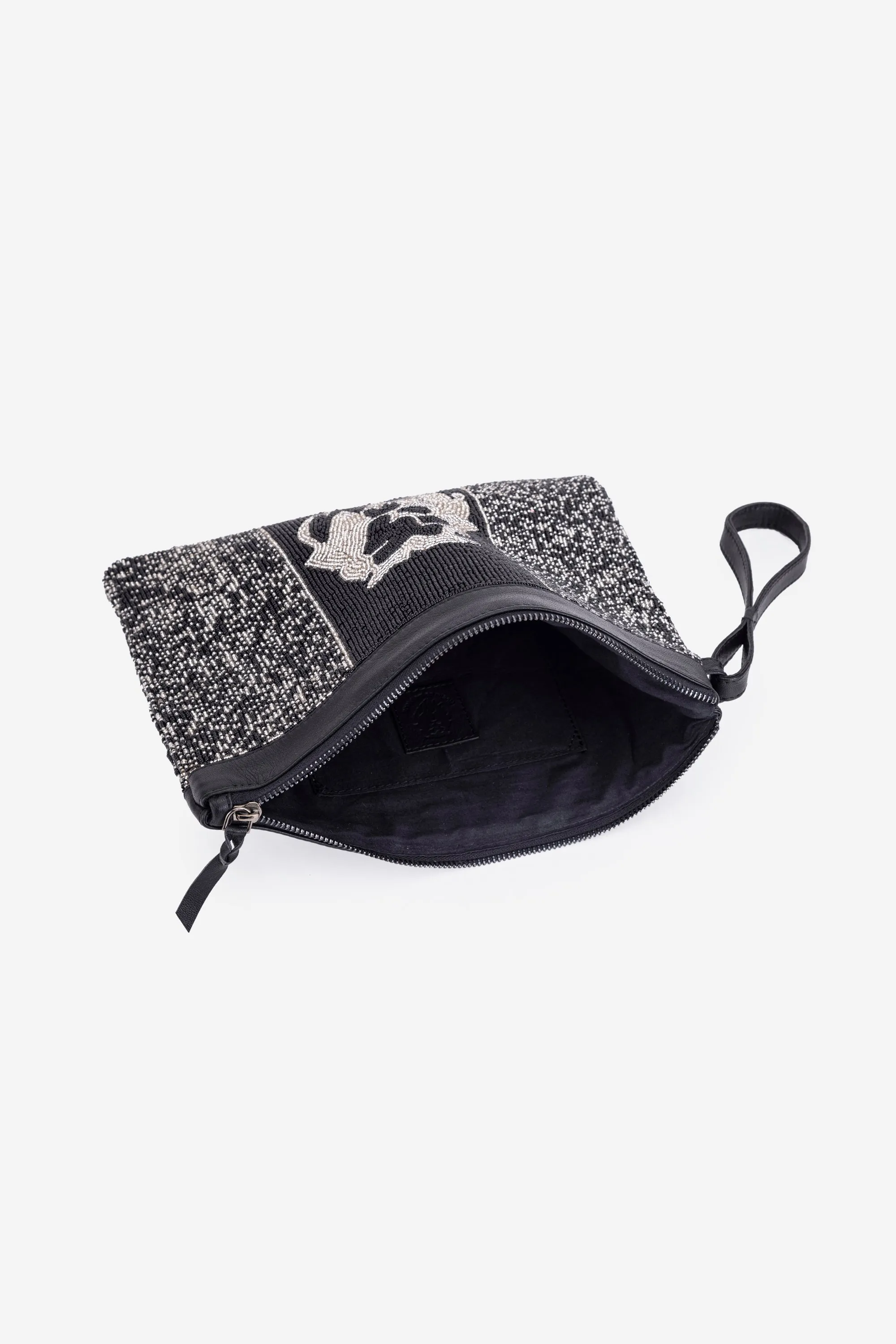 ECO-CONSCIOUS LUNA BLACK/SILVER HANDBAG
