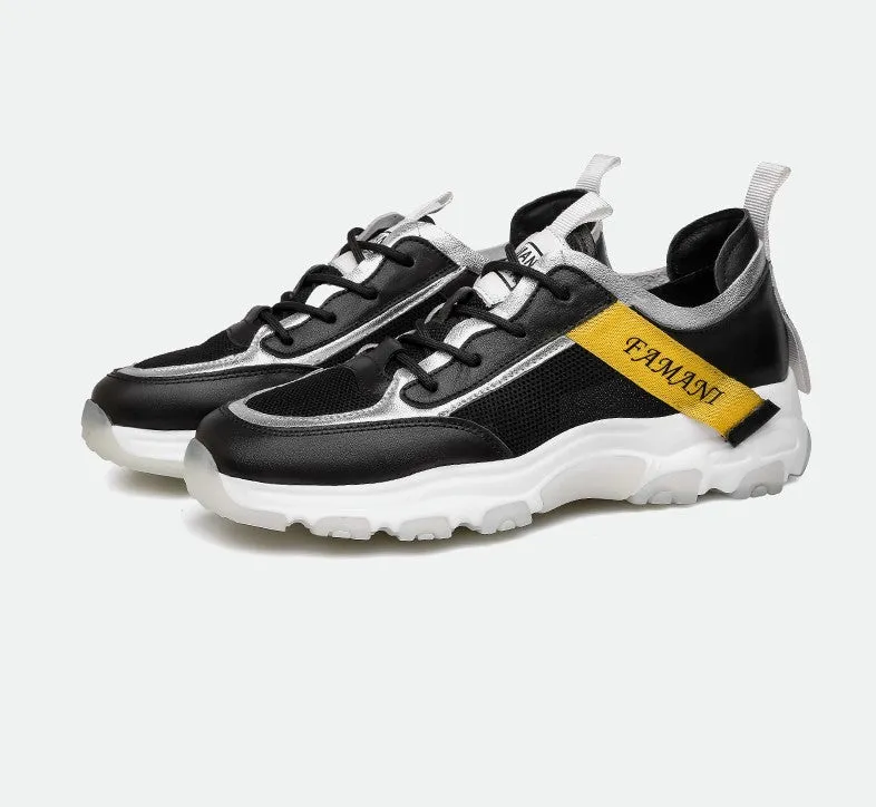 FAMAN CLASSIC LEATHER TRAINERS