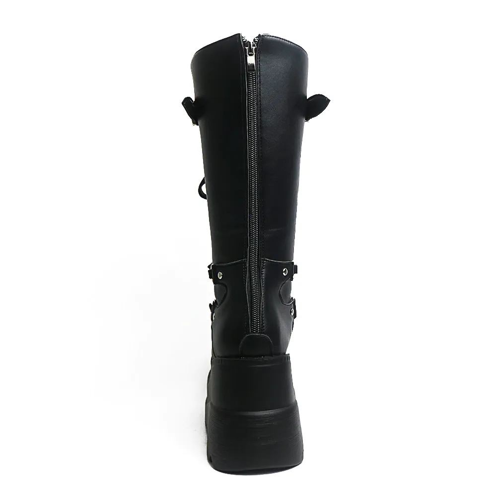 Funki Buys | Boots | Women's Punk High Platform Wedge Boots