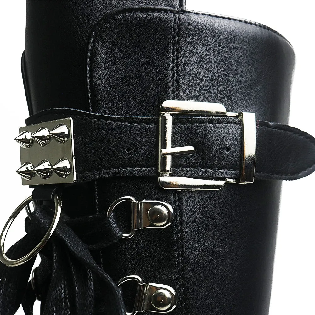 Funki Buys | Boots | Women's Punk High Platform Wedge Boots