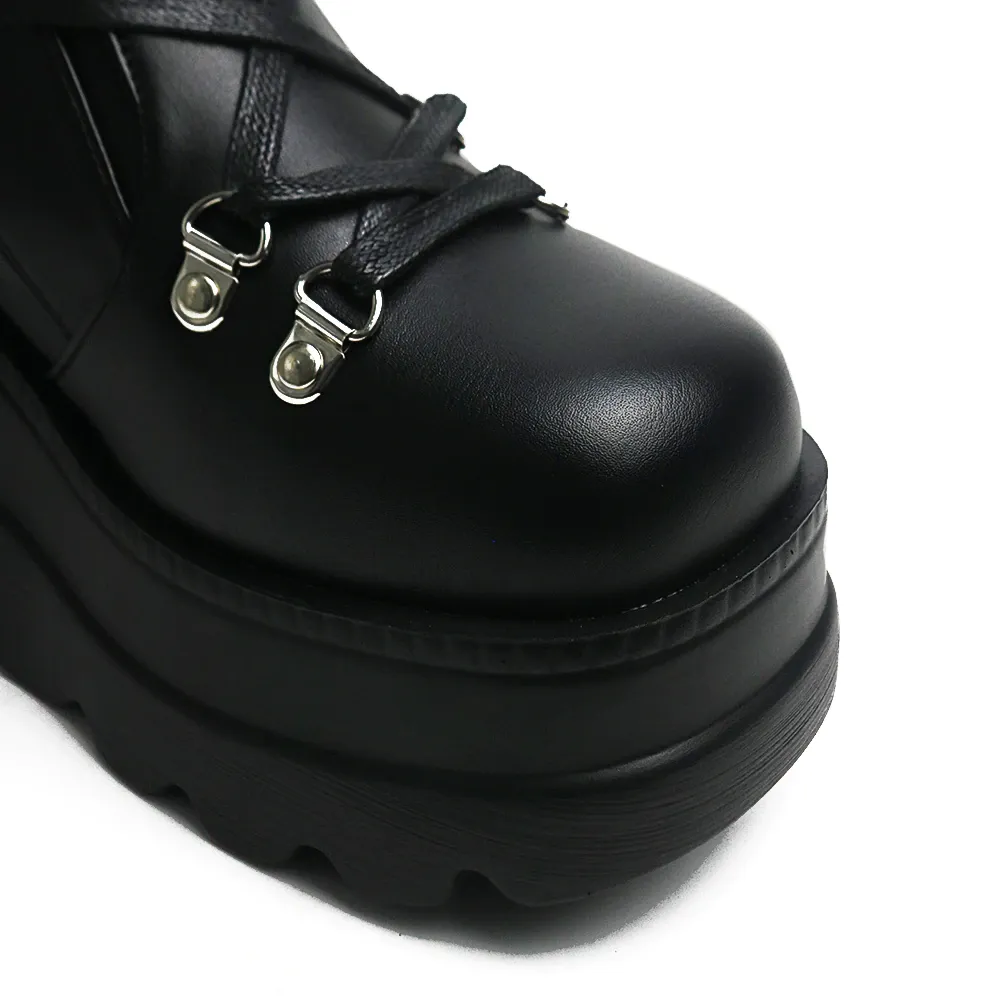 Funki Buys | Boots | Women's Punk High Platform Wedge Boots