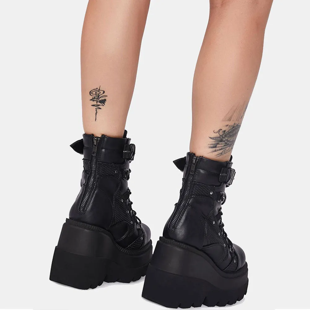 Funki Buys | Boots | Women's Punk High Platform Wedge Boots