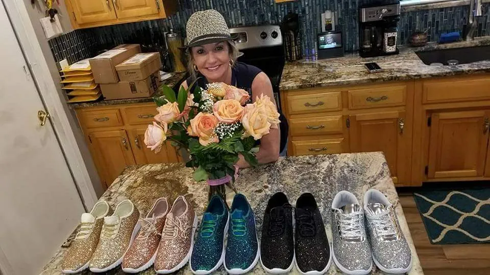 Green Glitter Sneakers