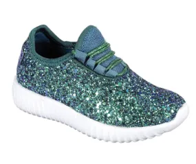 Green Glitter Sneakers