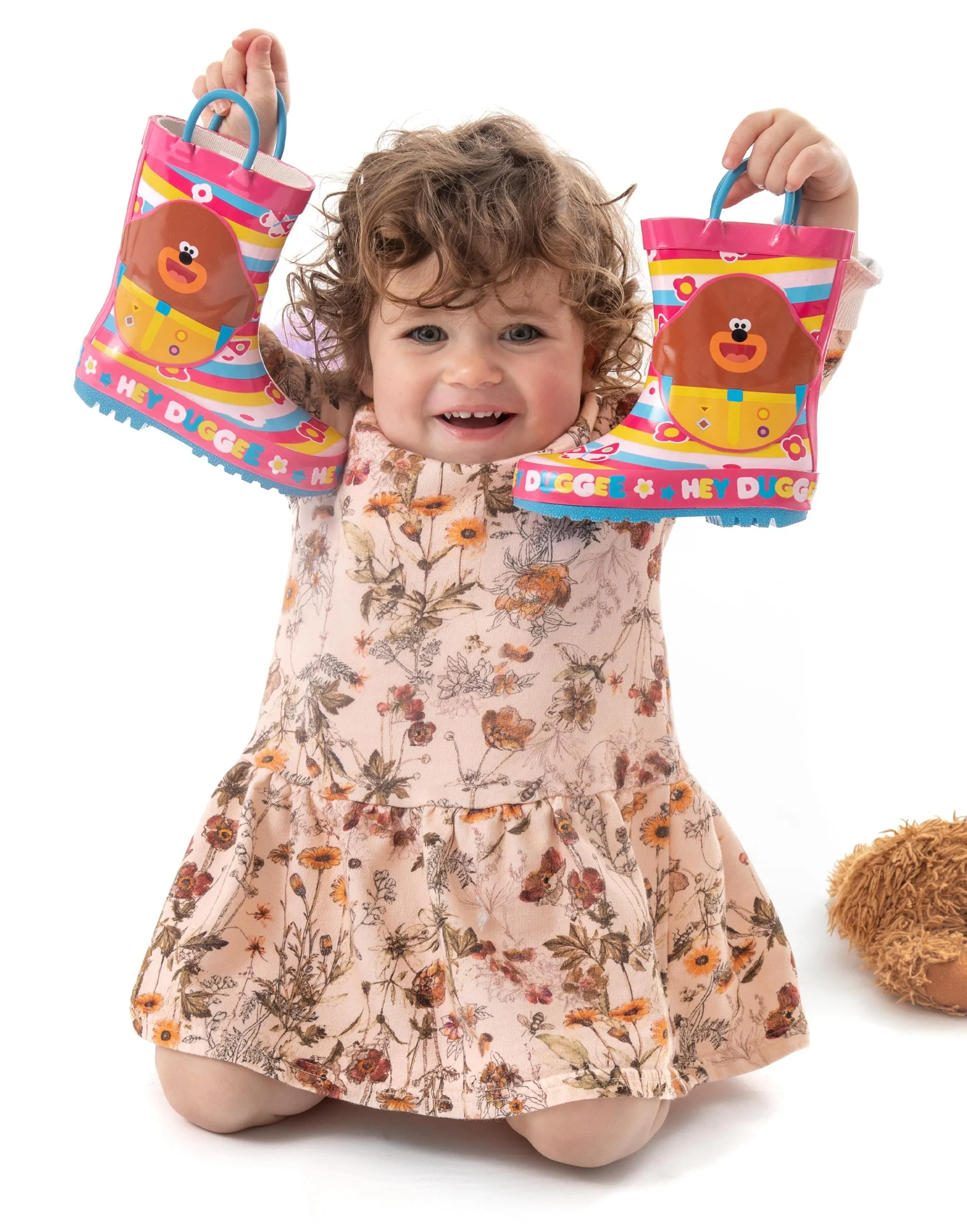Hey Duggee Girls Wellies Children's Wellington Carry Handle Snow Boots