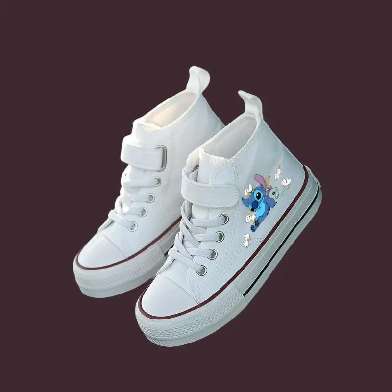 High-Top Canvas Shoes for Kids - Comfortable Sport Shoes