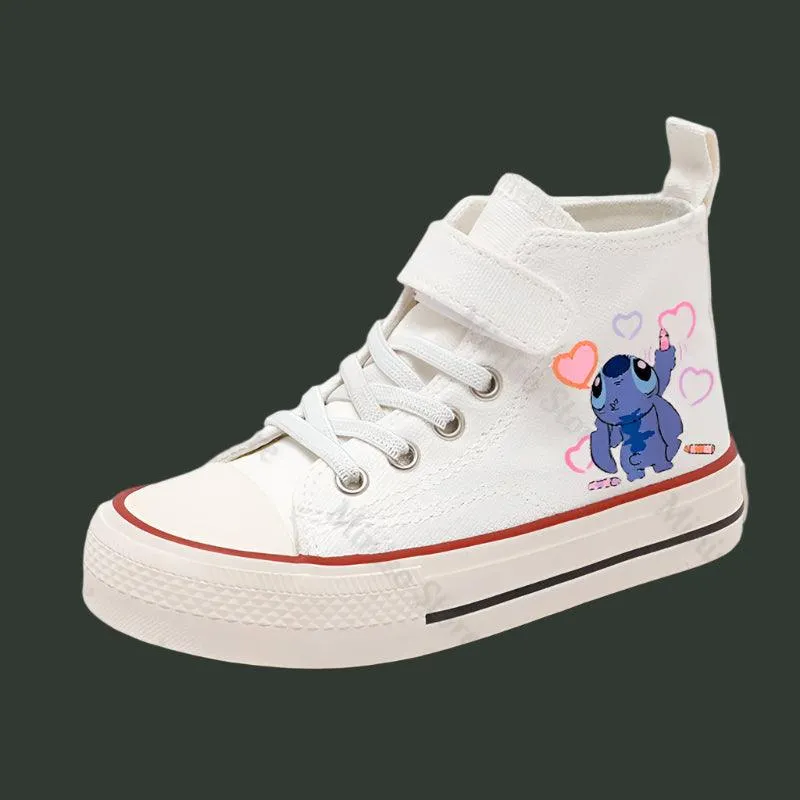 High-Top Canvas Shoes for Kids - Comfortable Sport Shoes