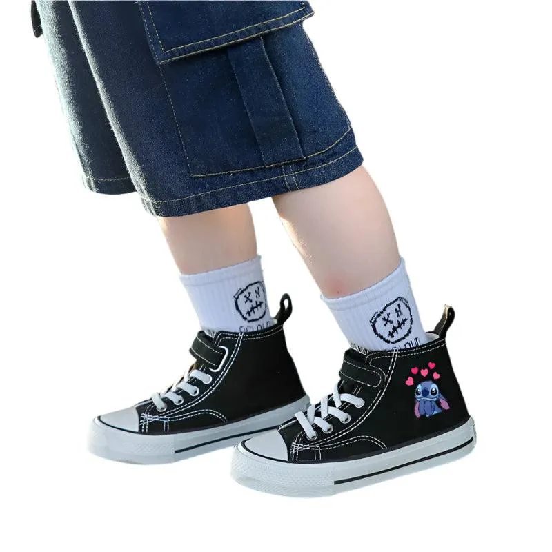 High-Top Canvas Shoes for Kids - Comfortable Sport Shoes