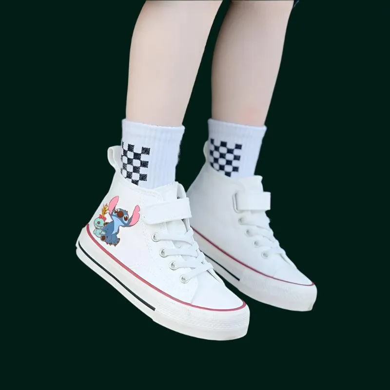 High-Top Canvas Shoes for Kids - Comfortable Sport Shoes