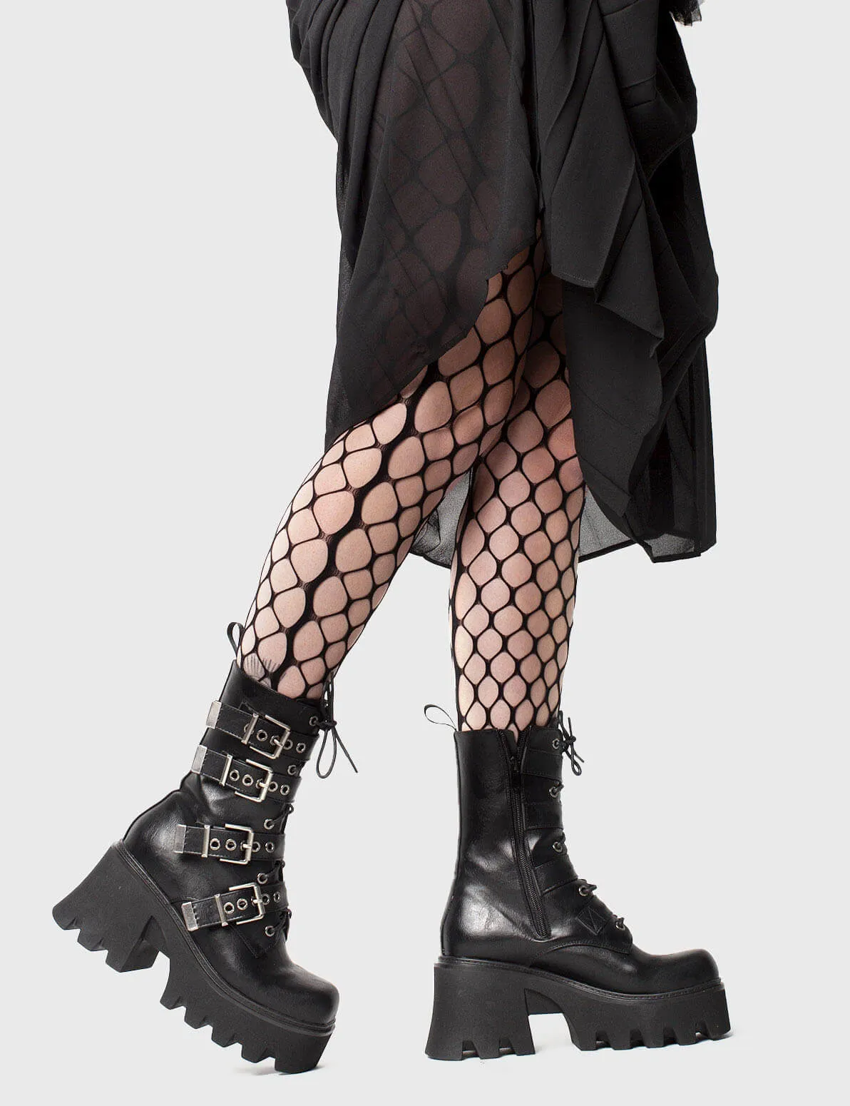 Hysteria Chunky Platform Ankle Boots
