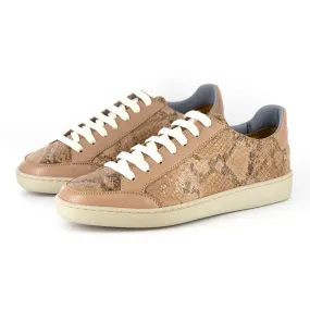 Isahluko : Ladies Leather Sneaker in Noisette Rockafella & Timber Cayak
